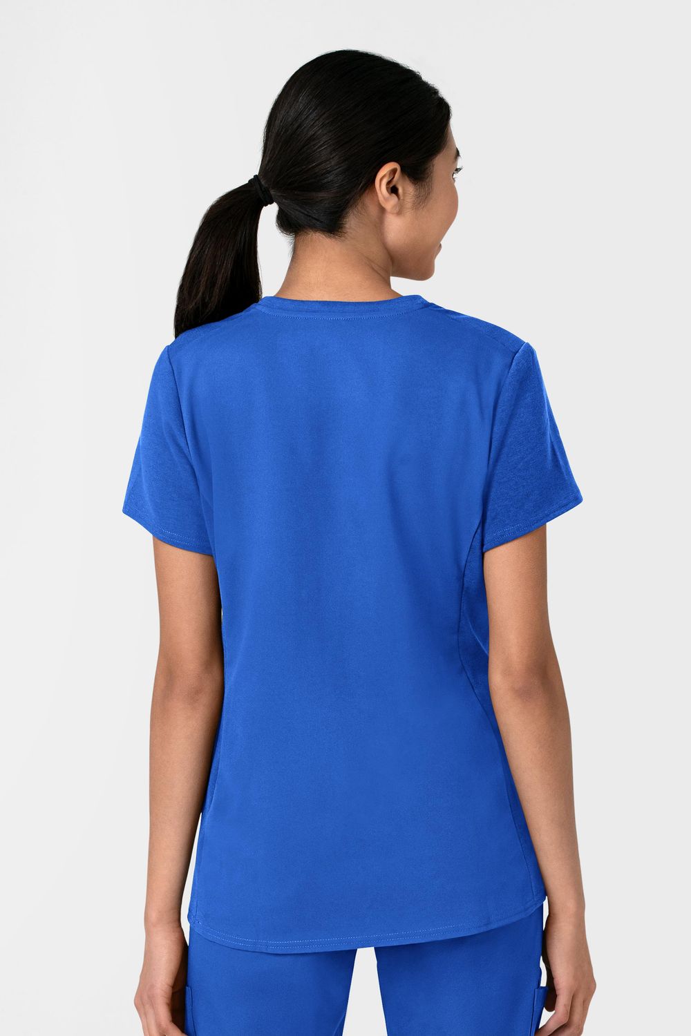 Casacca donna 6522 scollo a V royal blue
