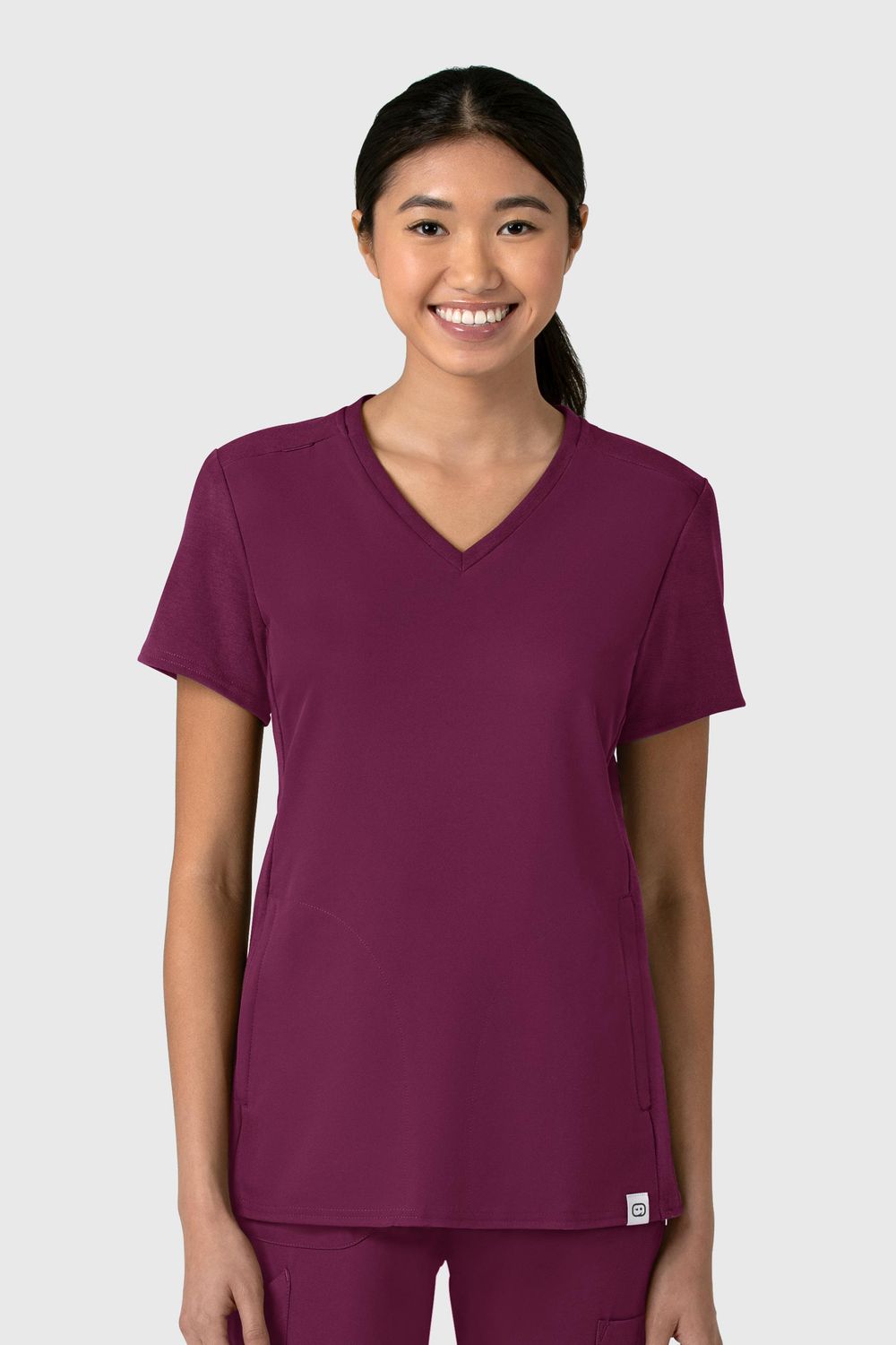 Casacca donna 6522 scollo a V wine