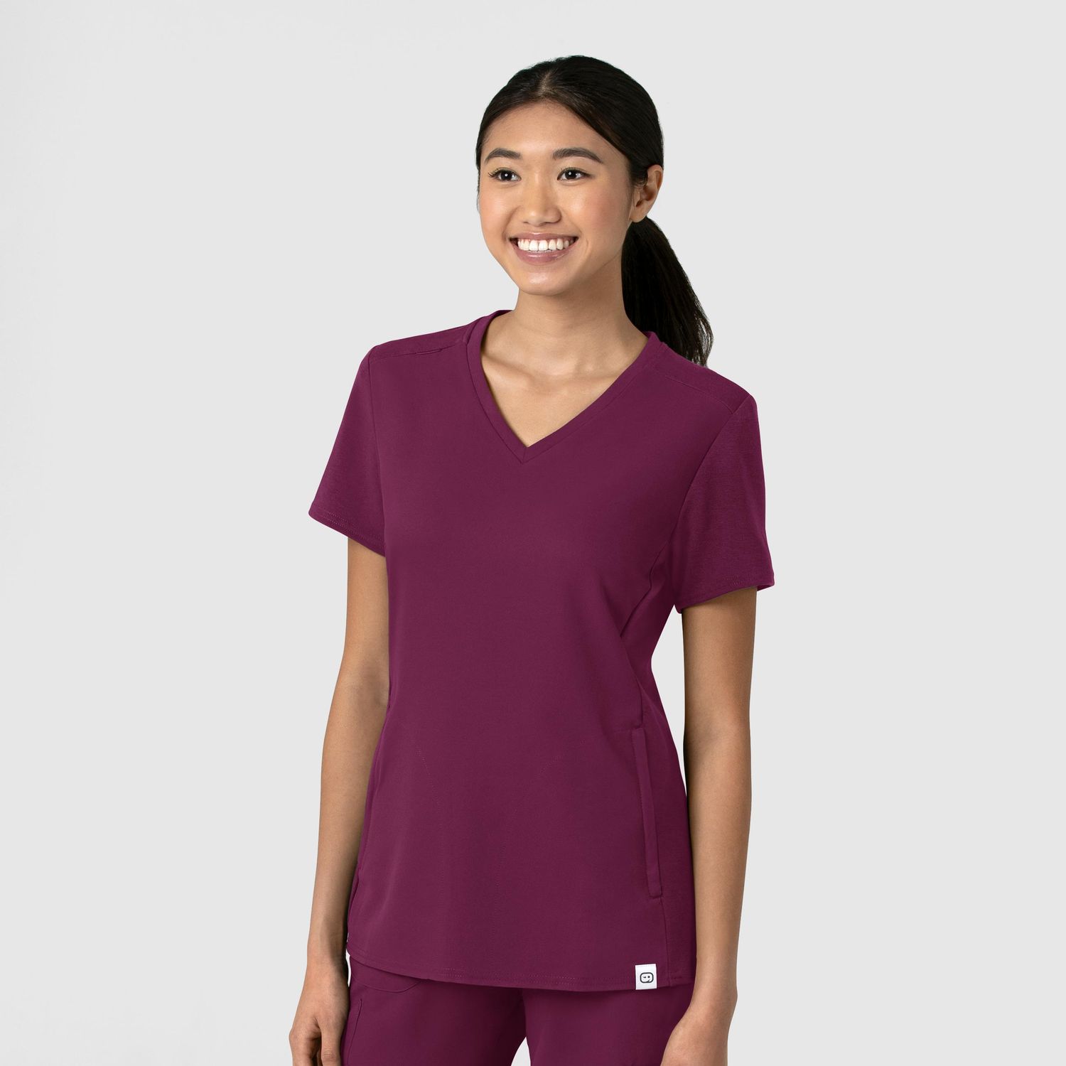 Casacca donna 6522 scollo a V wine