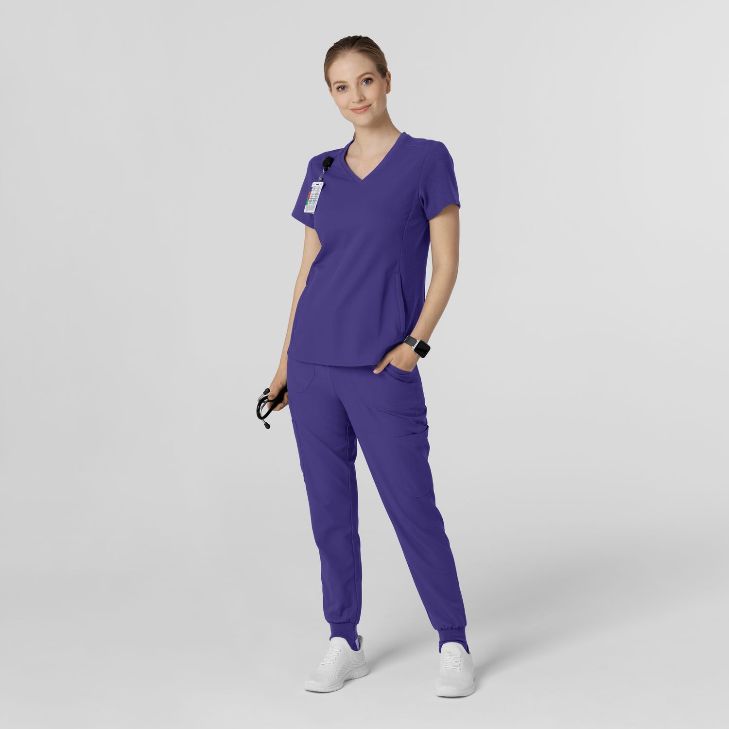 Pantalone donna 5522 jogger grape