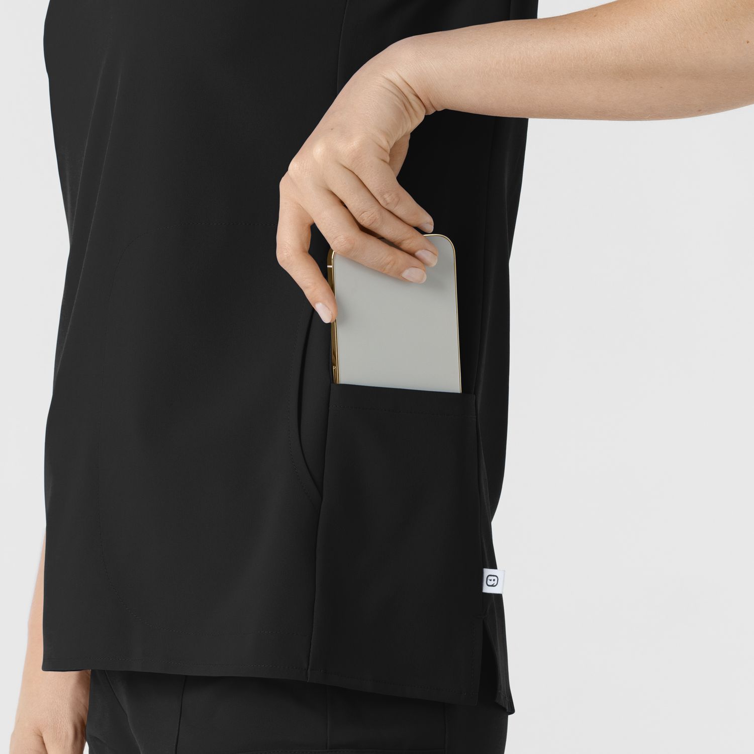 Casacca donna 6734 scollo alla coreana black
