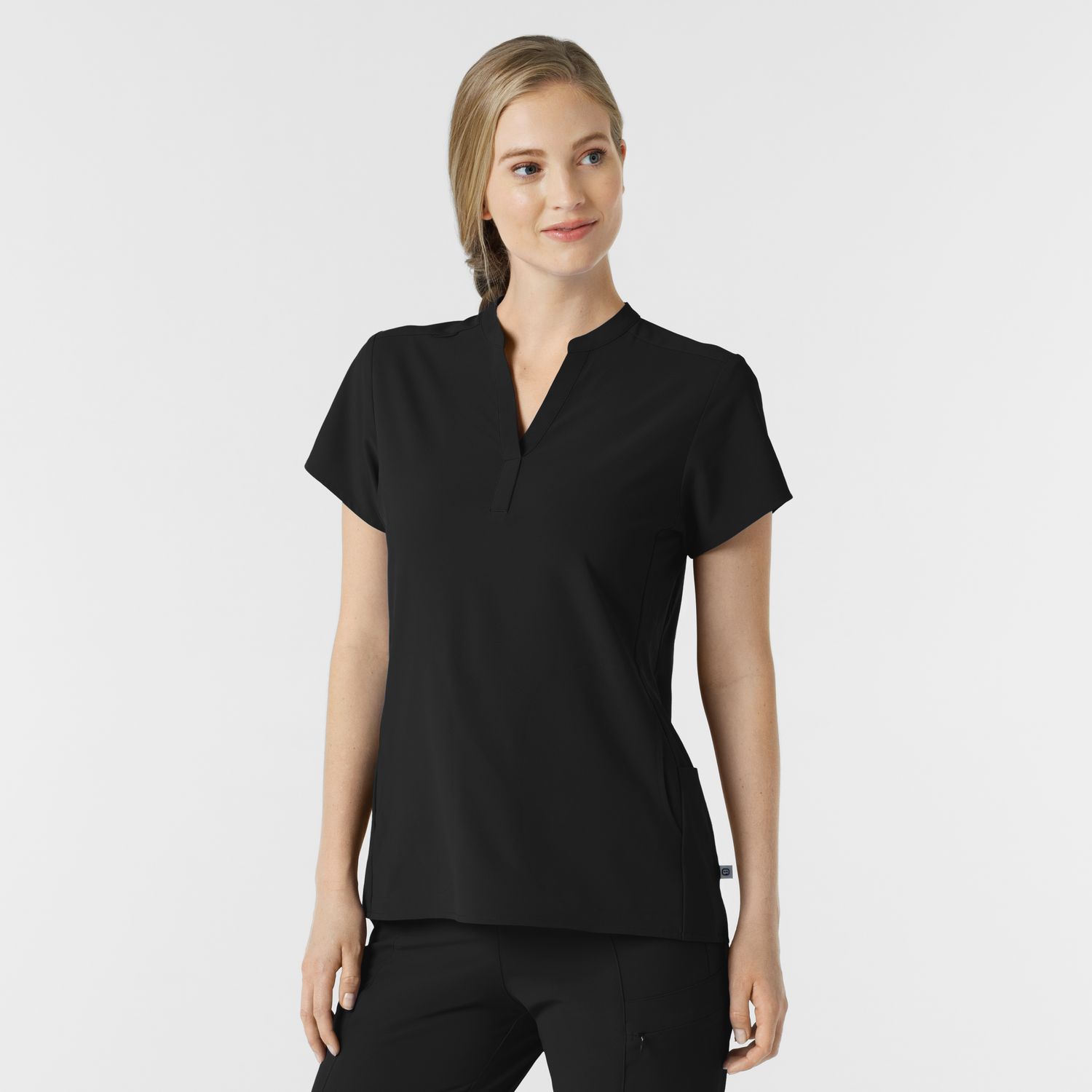 Casacca donna 6734 scollo alla coreana black