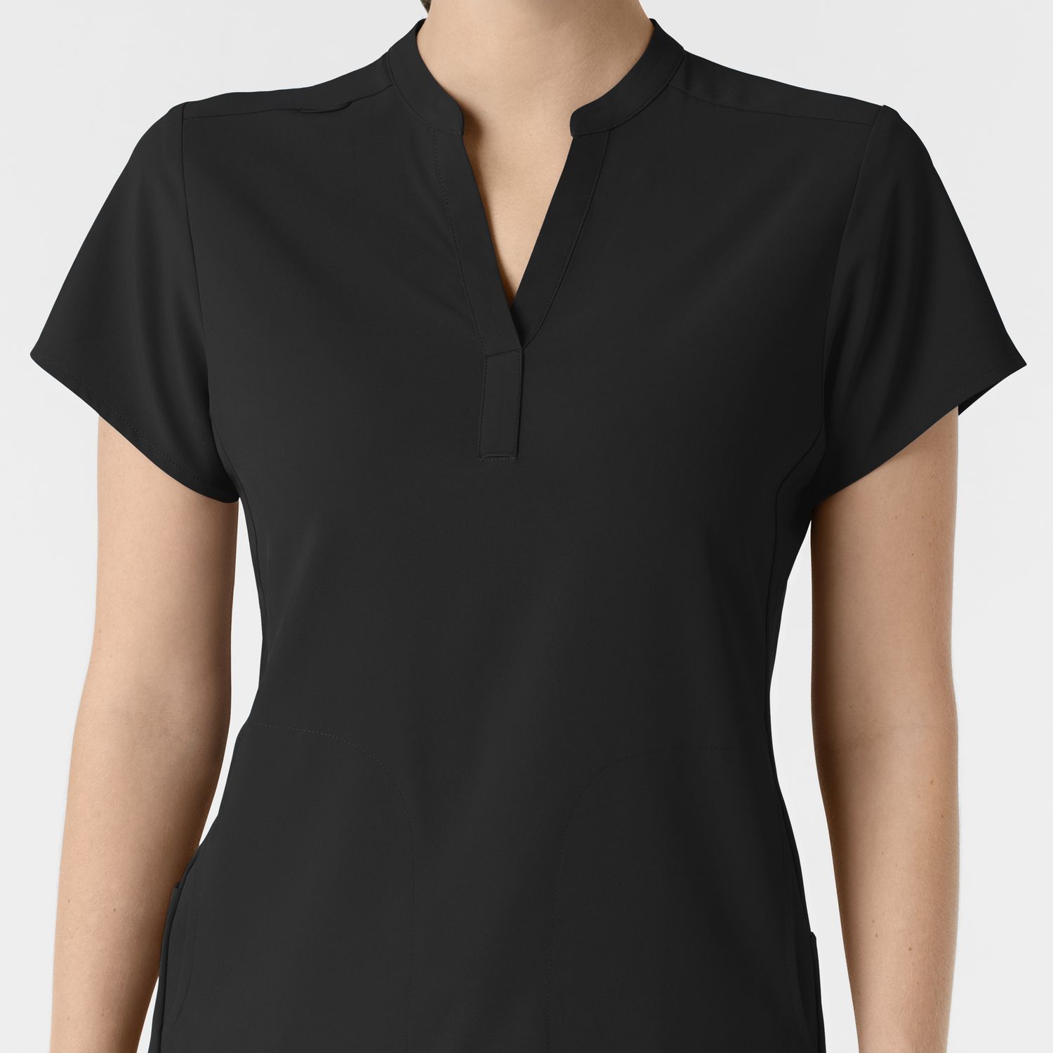 Casacca donna 6734 scollo alla coreana black