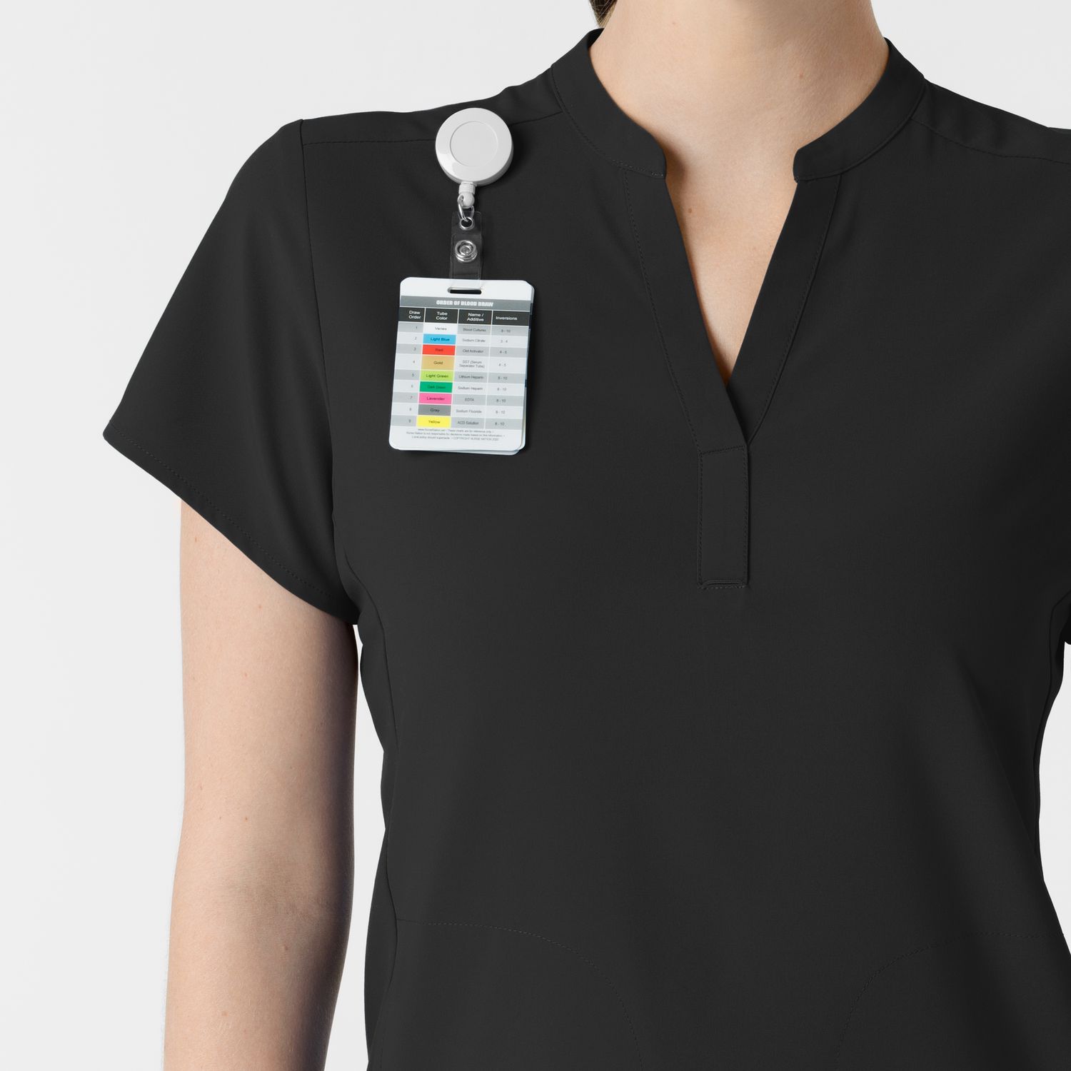 Casacca donna 6734 scollo alla coreana black