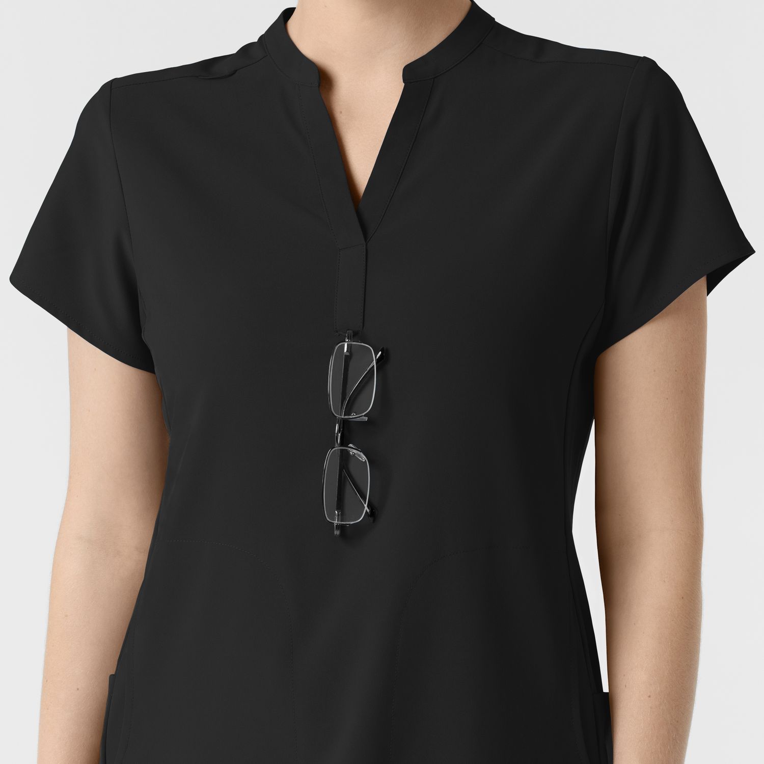 Casacca donna 6734 scollo alla coreana black