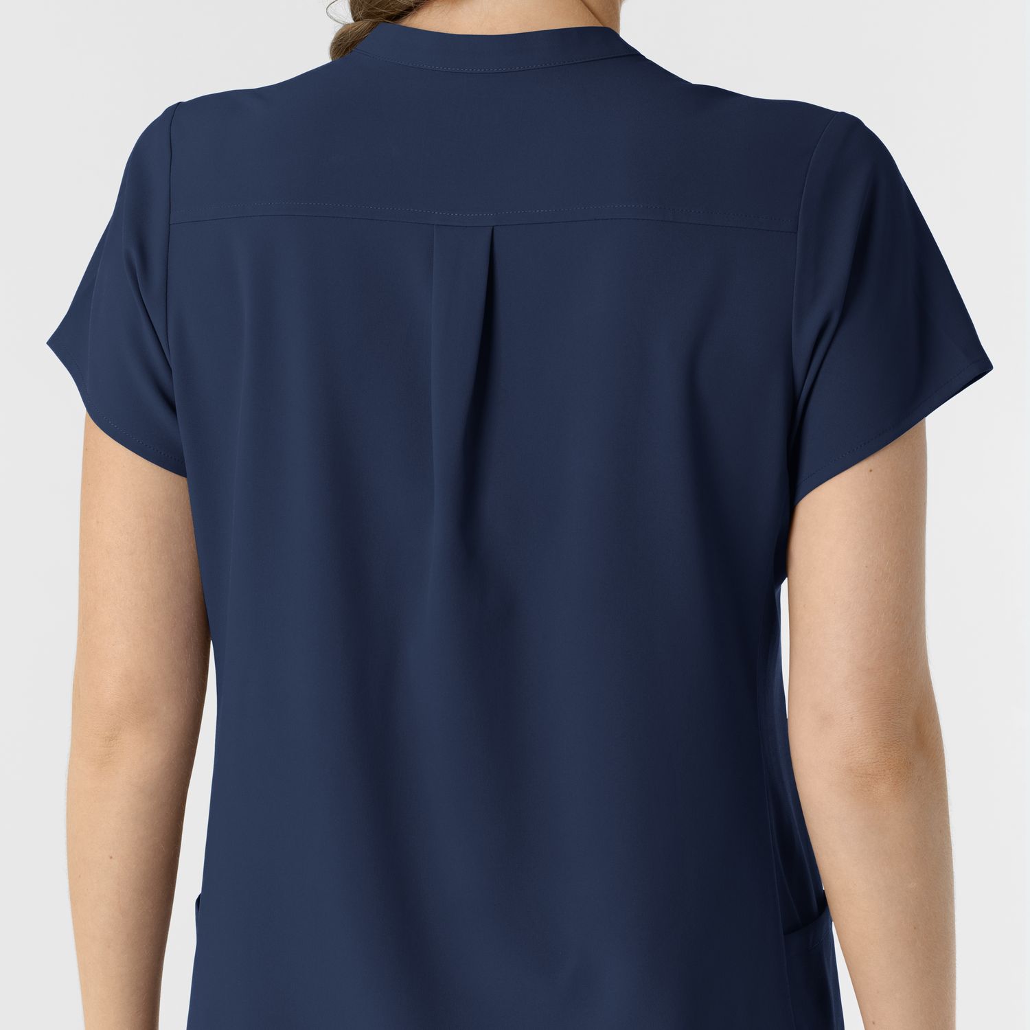 Casacca donna 6734 scollo alla coreana navy blue