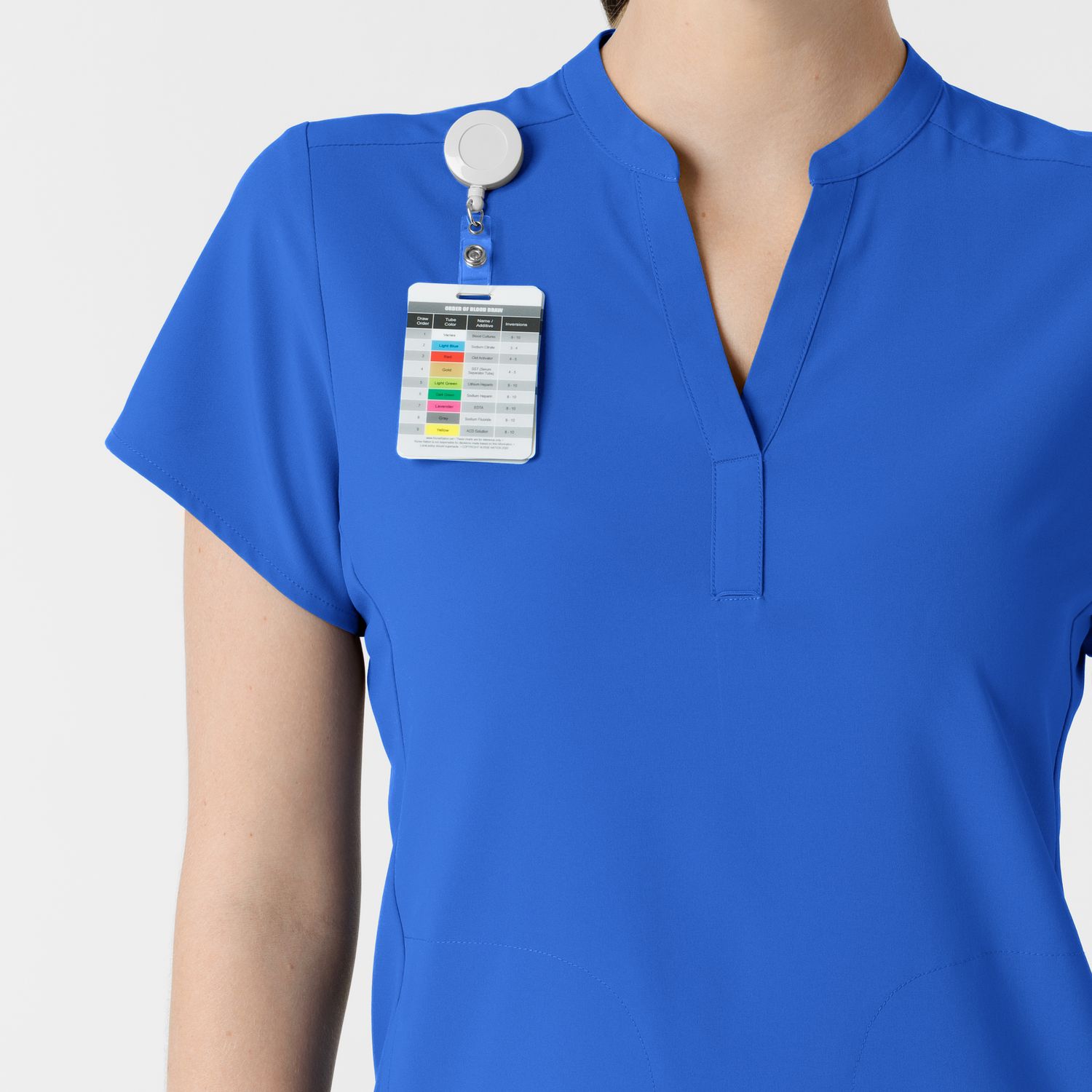 Casacca donna 6734 scollo alla coreana royal blue