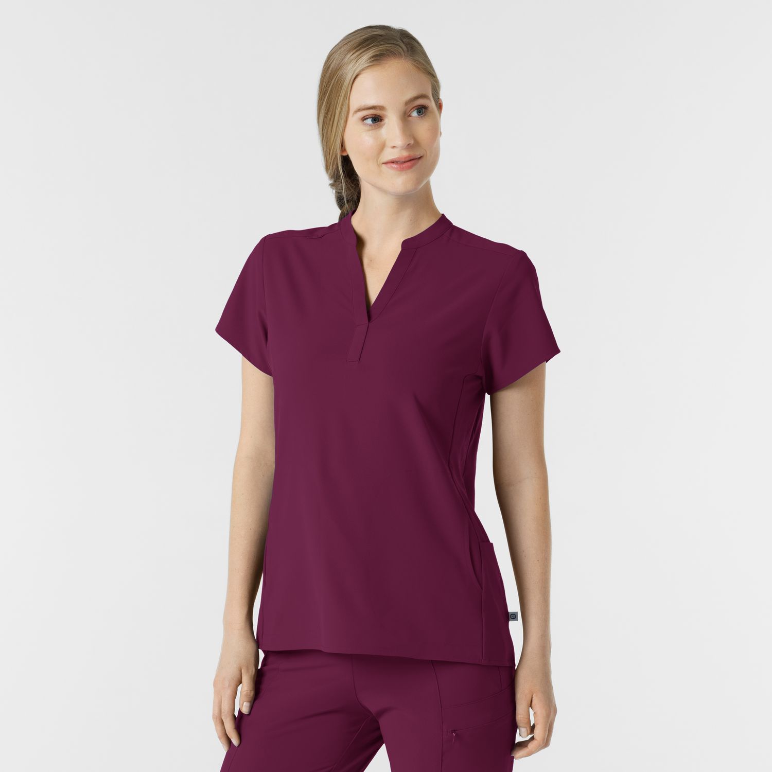 Casacca donna 6734 scollo alla coreana wine