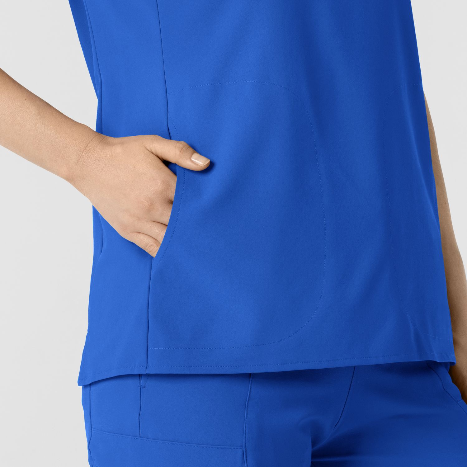 Casacca donna 6734 scollo alla coreana royal blue