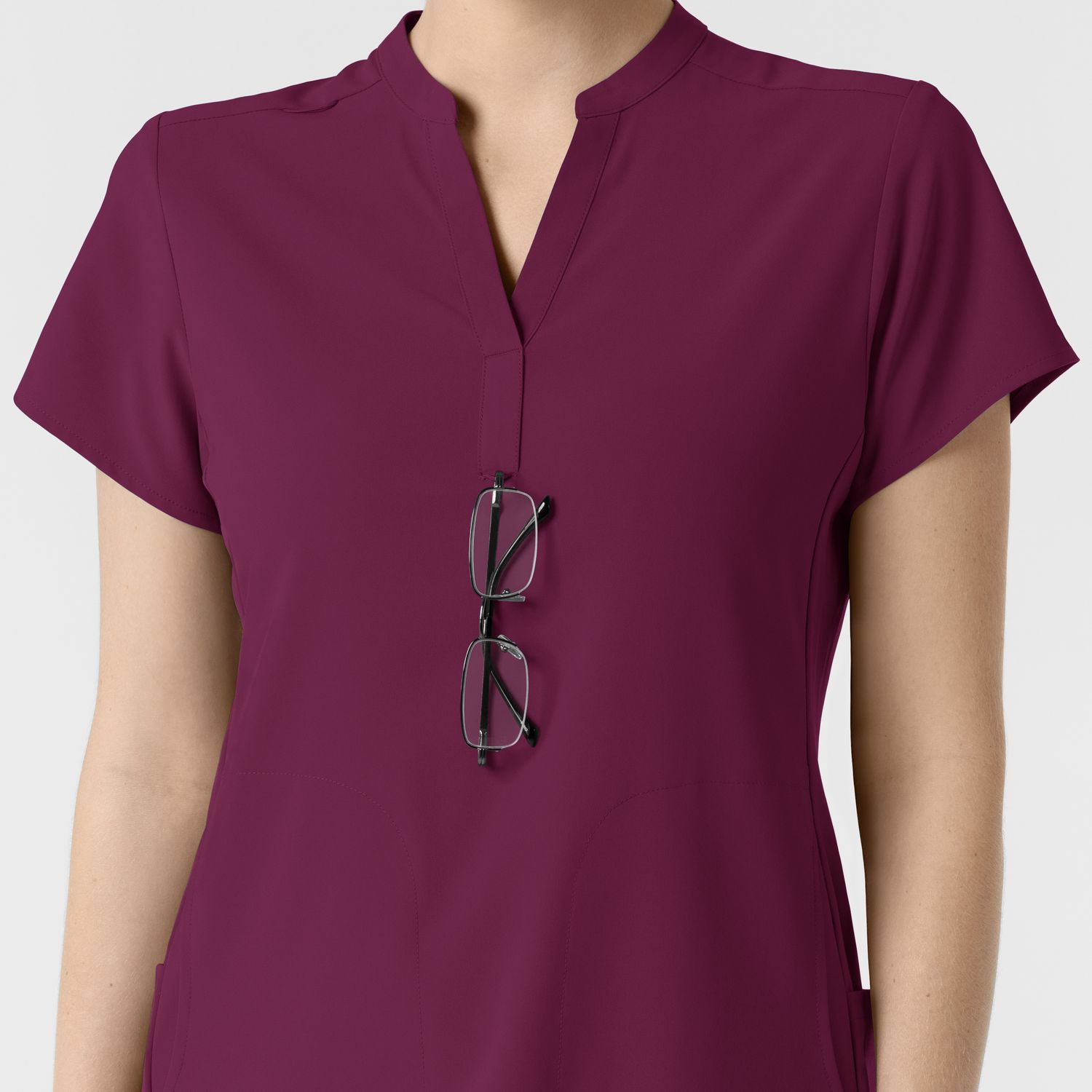 Casacca donna 6734 scollo alla coreana wine