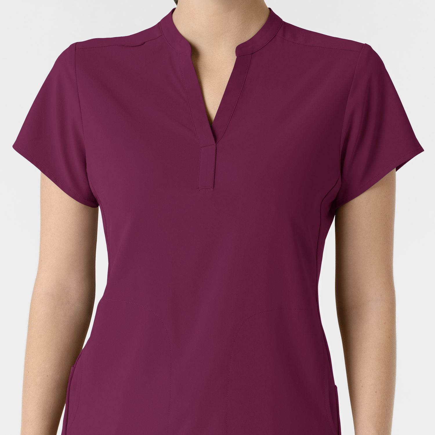 Casacca donna 6734 scollo alla coreana wine