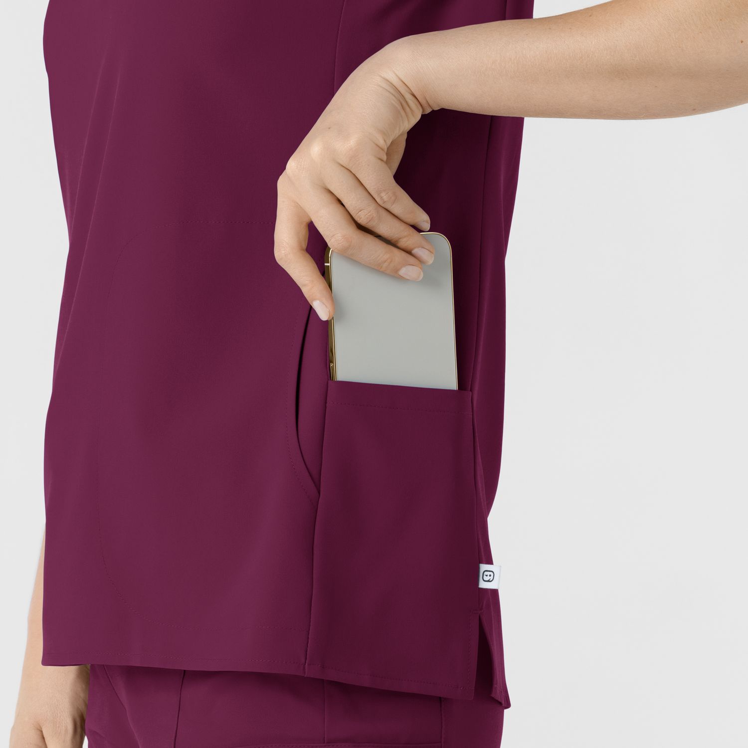 Casacca donna 6734 scollo alla coreana wine