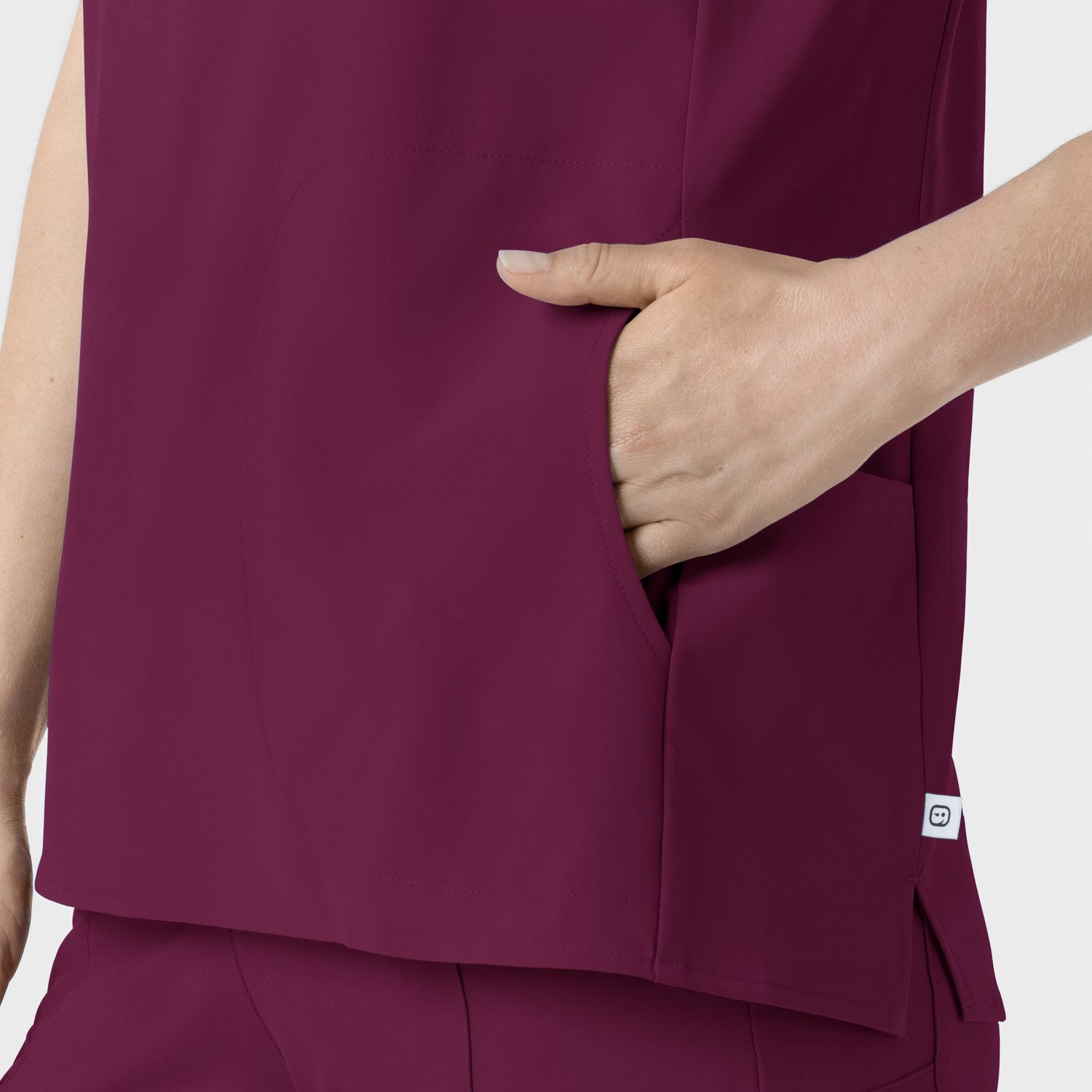 Casacca donna 6734 scollo alla coreana wine