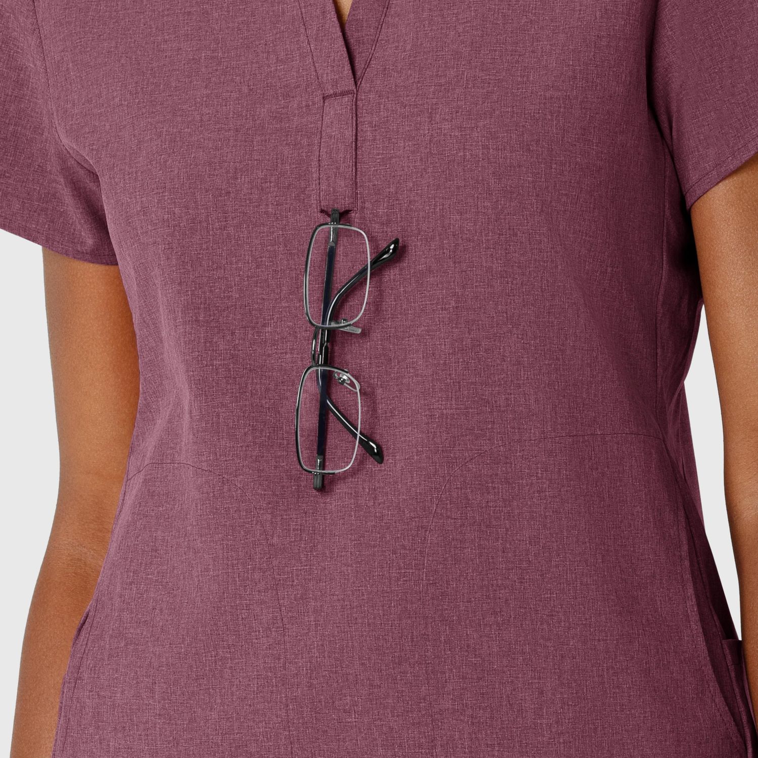 Casacca donna 6734 scollo alla coreana wine heather