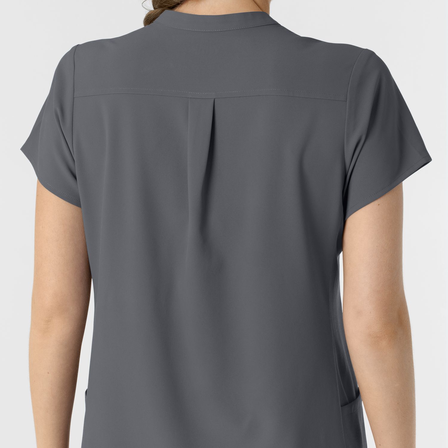 Casacca donna 6734 scollo alla coreana pewter