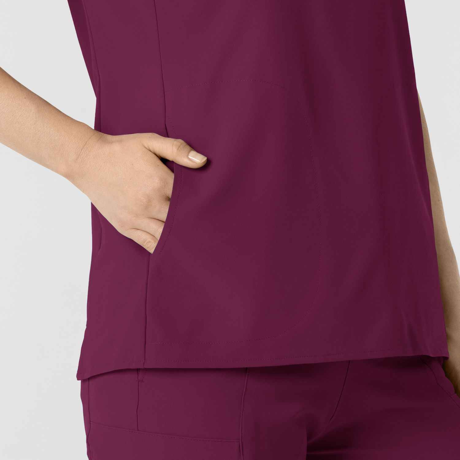 Casacca donna 6734 scollo alla coreana wine