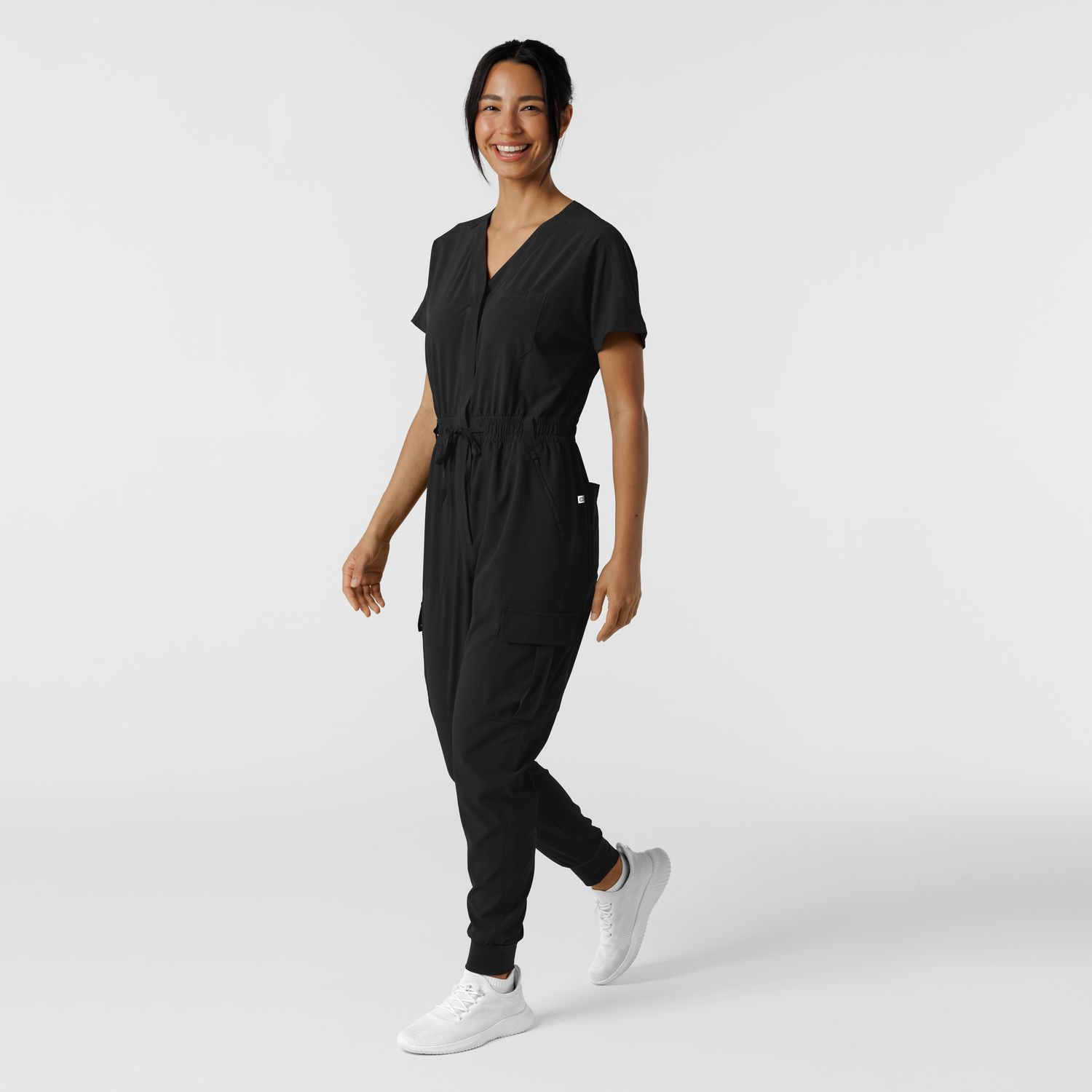 Tuta donna 3234 zip black