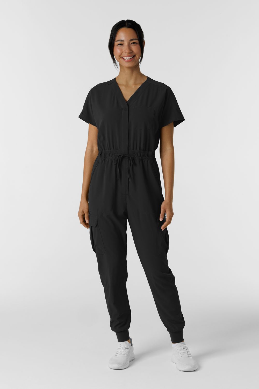 Tuta donna 3234 zip black