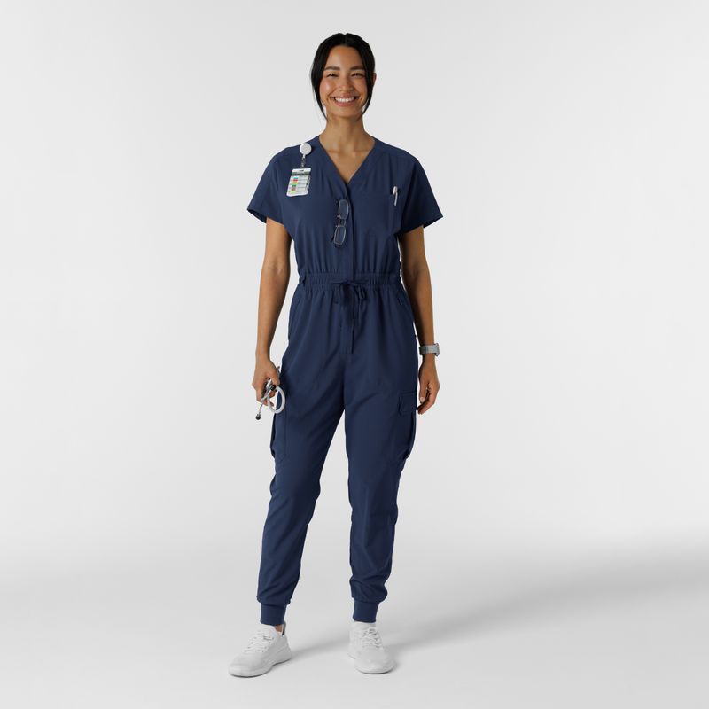 Tuta donna 3234 zip navy blue