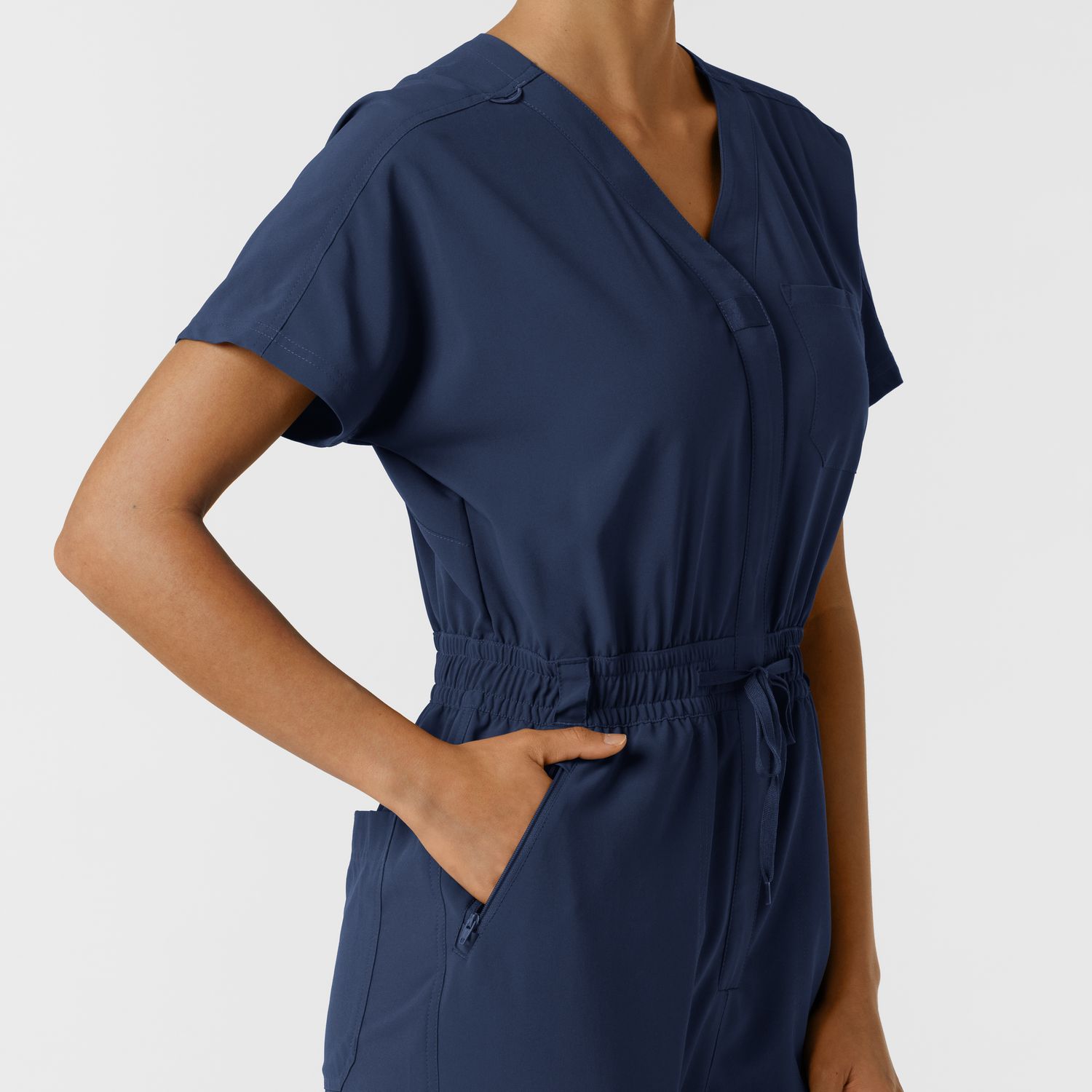 Tuta donna 3234 zip navy blue
