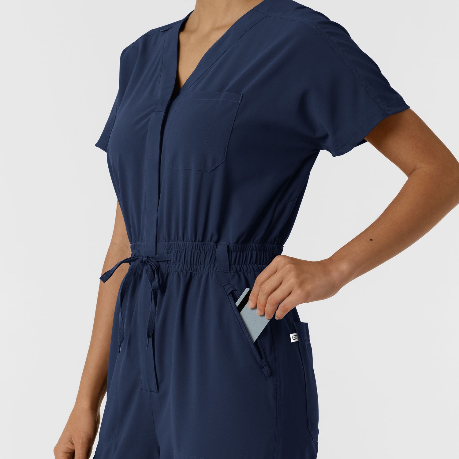 Tuta donna 3234 zip navy blue