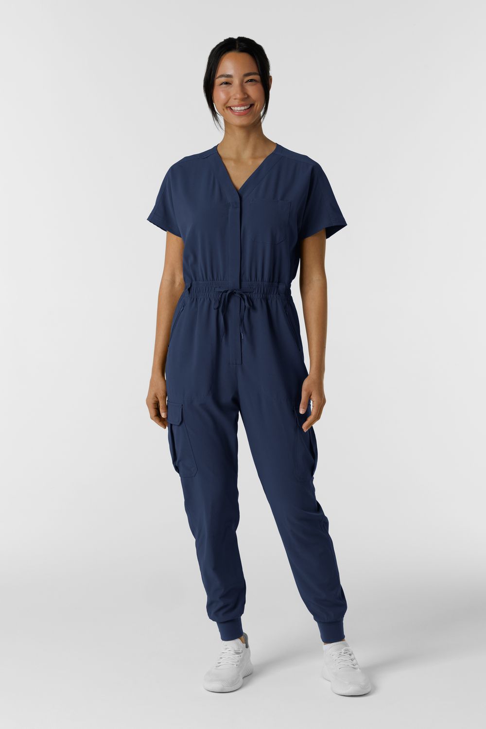 Tuta donna 3234 zip navy blue