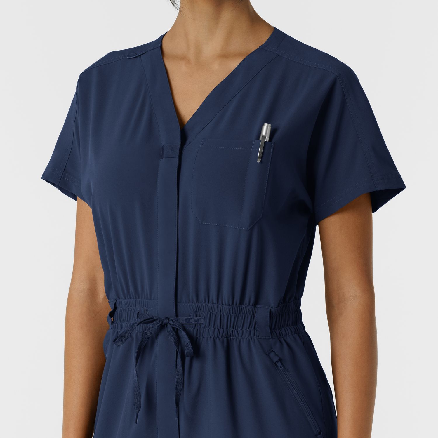 Tuta donna 3234 zip navy blue