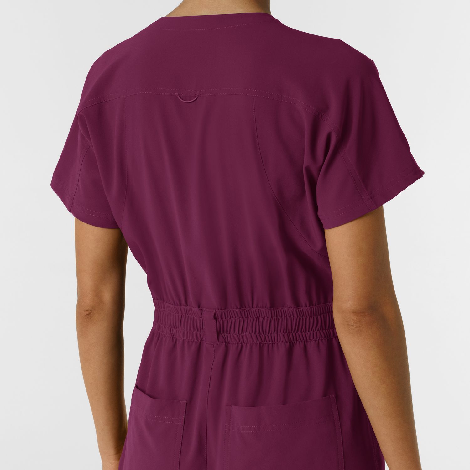 Tuta donna 3234 zip wine