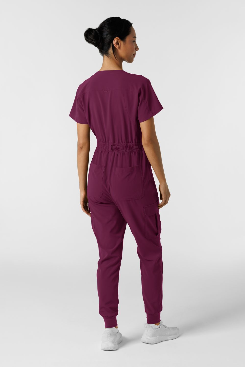 Tuta donna 3234 zip wine