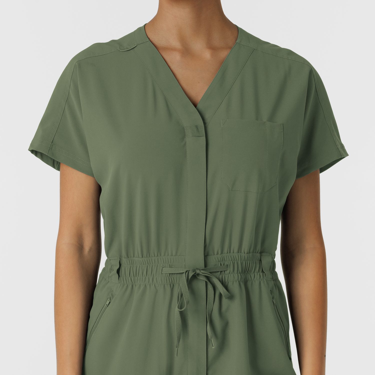 Tuta donna 3234 zip olive