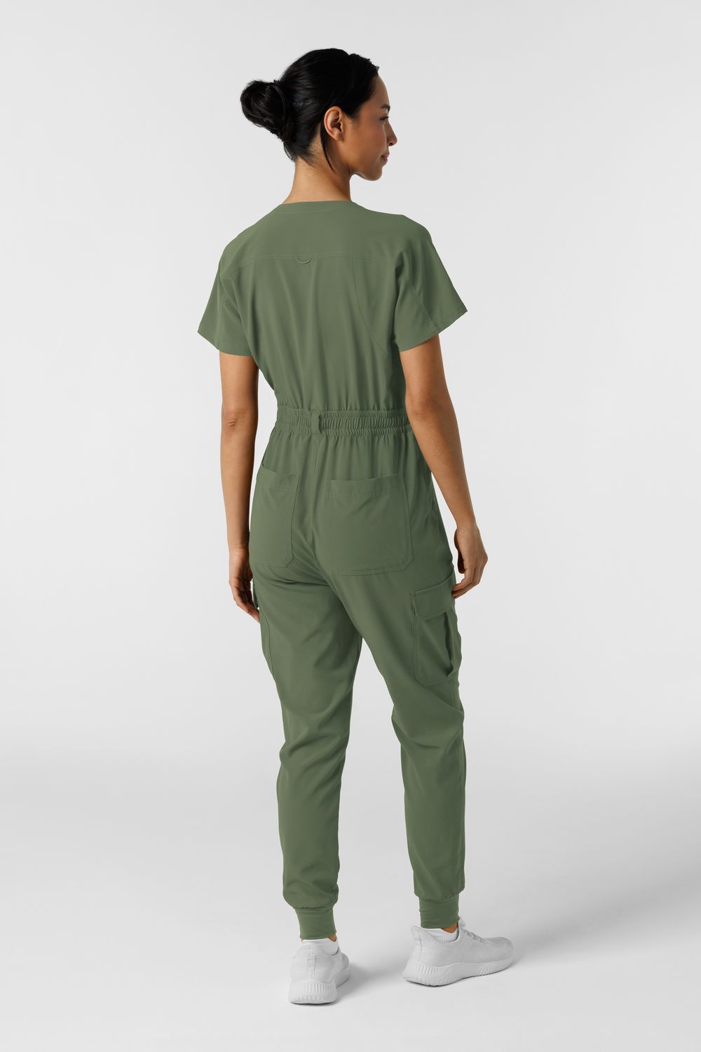 Tuta donna 3234 zip olive