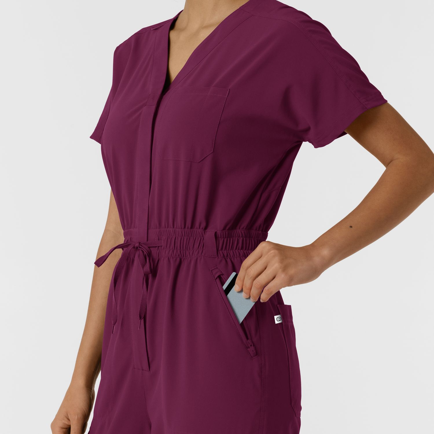 Tuta donna 3234 zip wine