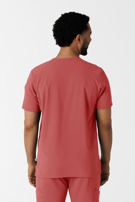 Casacca uomo 6834 scollo a V mineral red