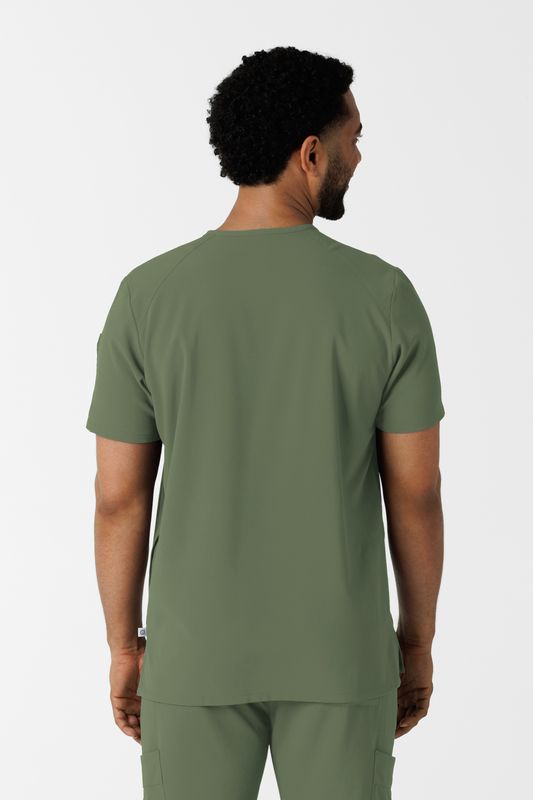 Casacca uomo 6834 scollo a V olive