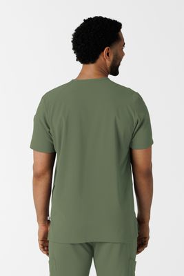 Casacca uomo 6834 scollo a V olive