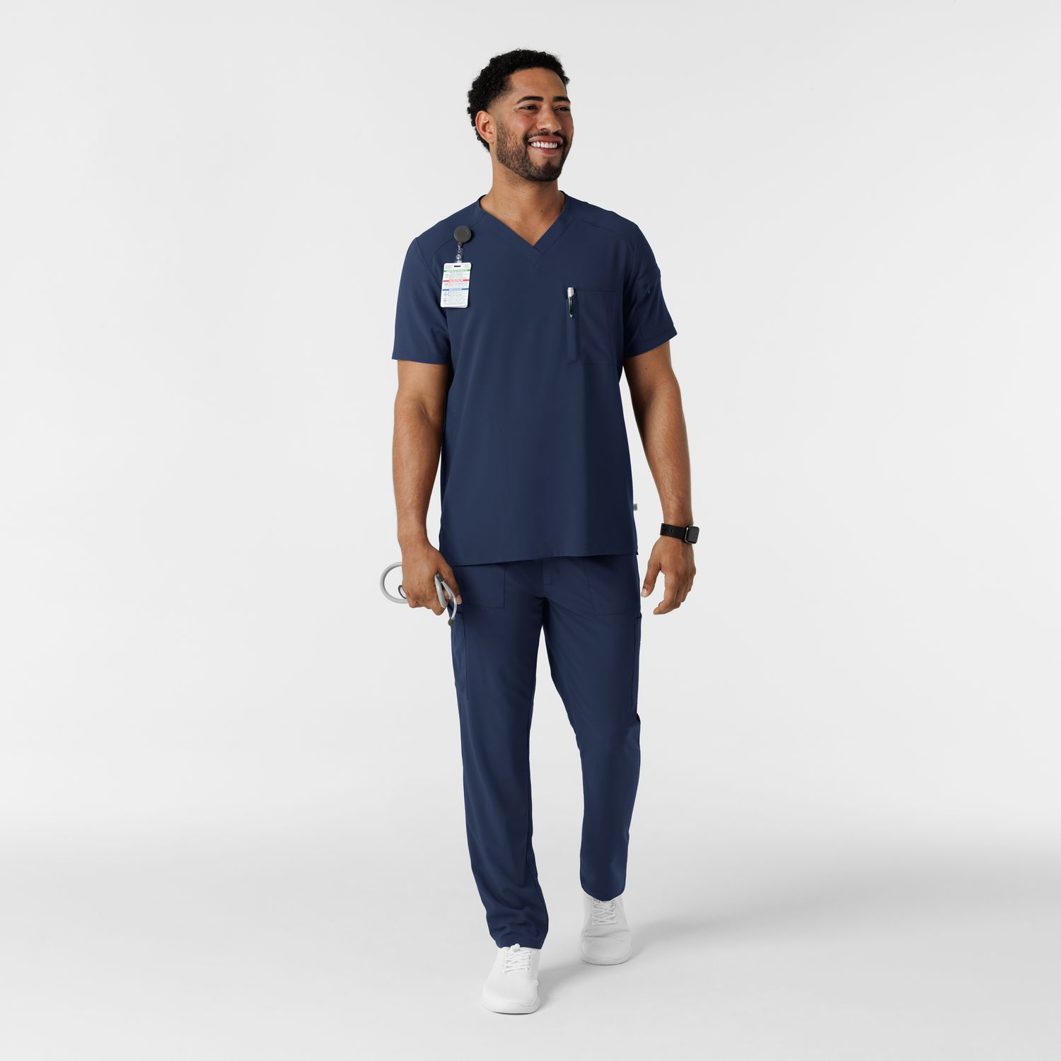 Casacca uomo 6834 scollo a V navy blue NOVITA&#39; 2025