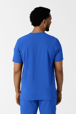 Casacca uomo 6834 scollo a V royal blue
