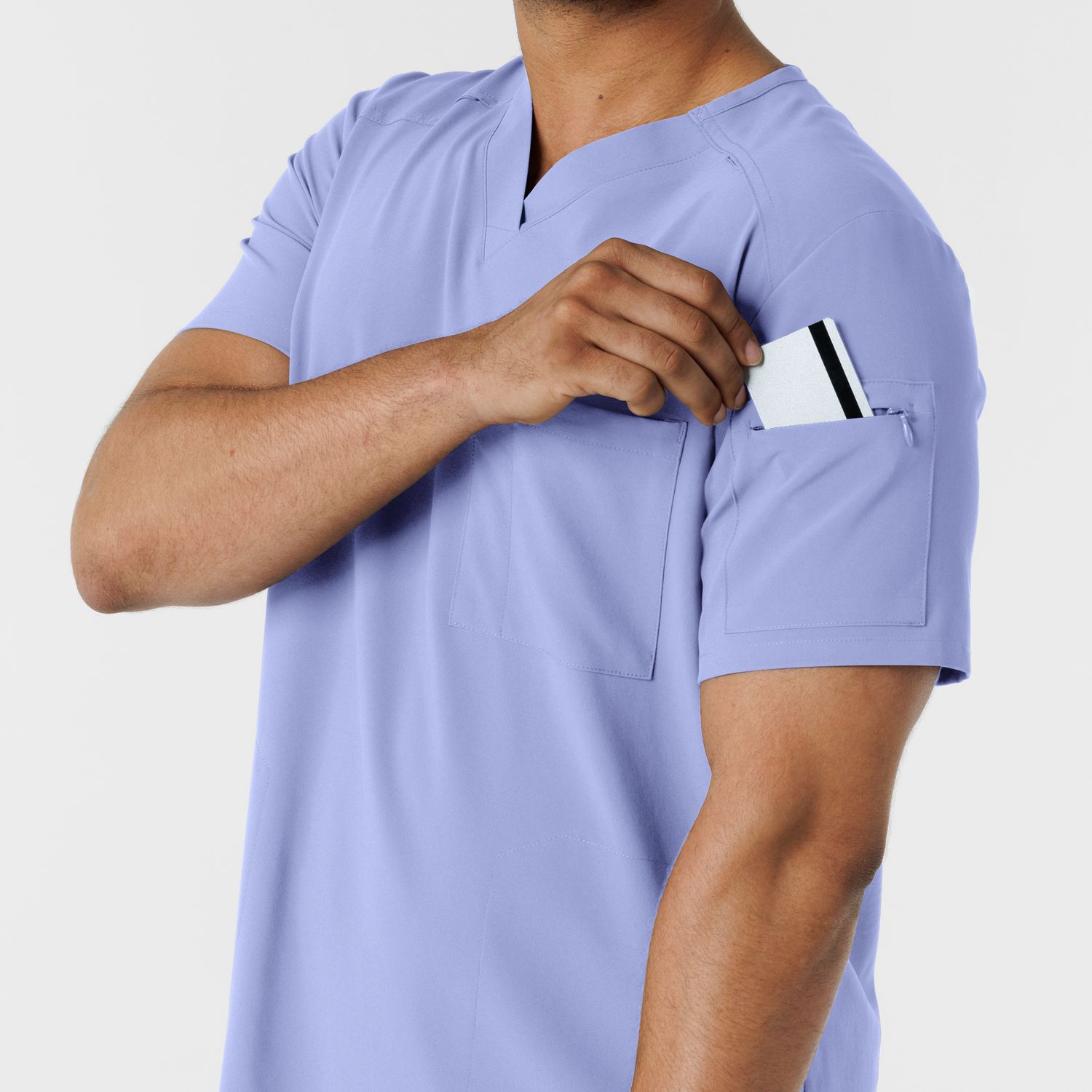 Casacca uomo 6834 scollo a V ceil blue NOVITA&#39; 2025