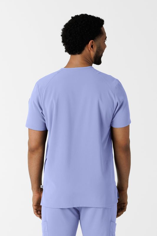 Casacca uomo 6834 scollo a V ceil blue