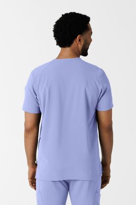 Casacca uomo 6834 scollo a V ceil blue