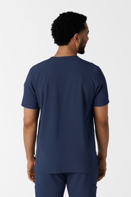 Casacca uomo 6834 scollo a V navy blue