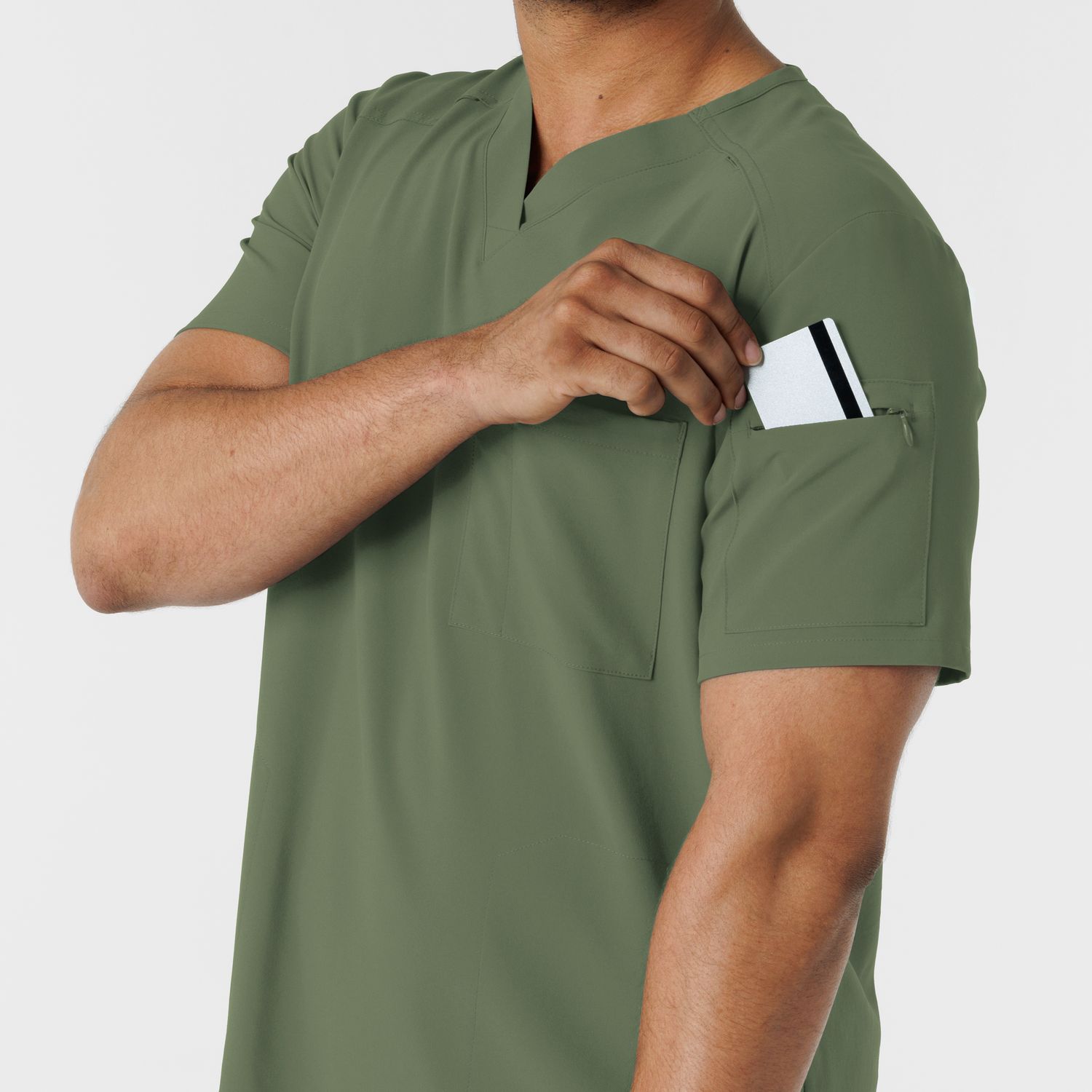 Casacca uomo 6834 scollo a V olive NOVITA&#39; 2025