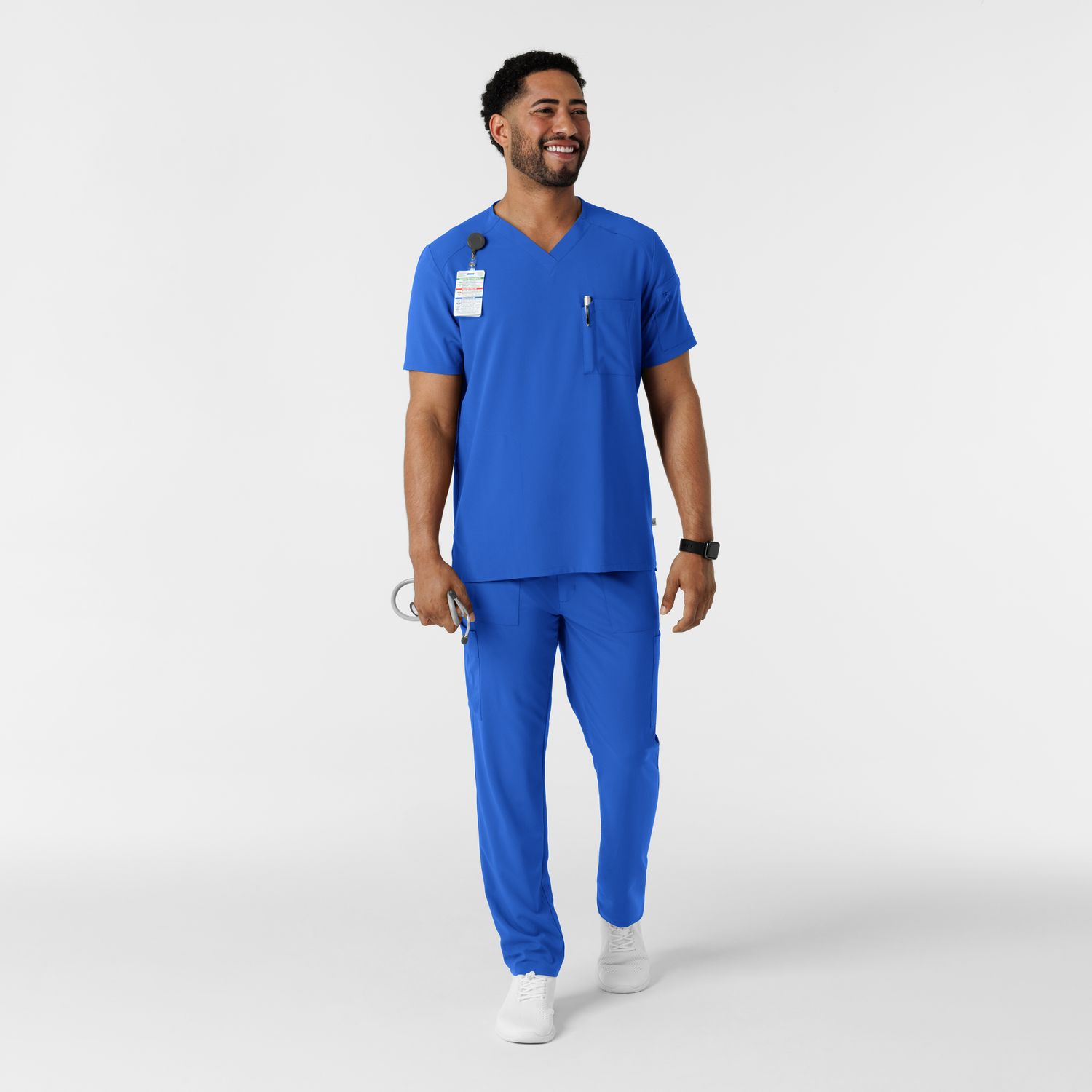 Casacca uomo 6834 scollo a V royal blue NOVITA&#39; 2025