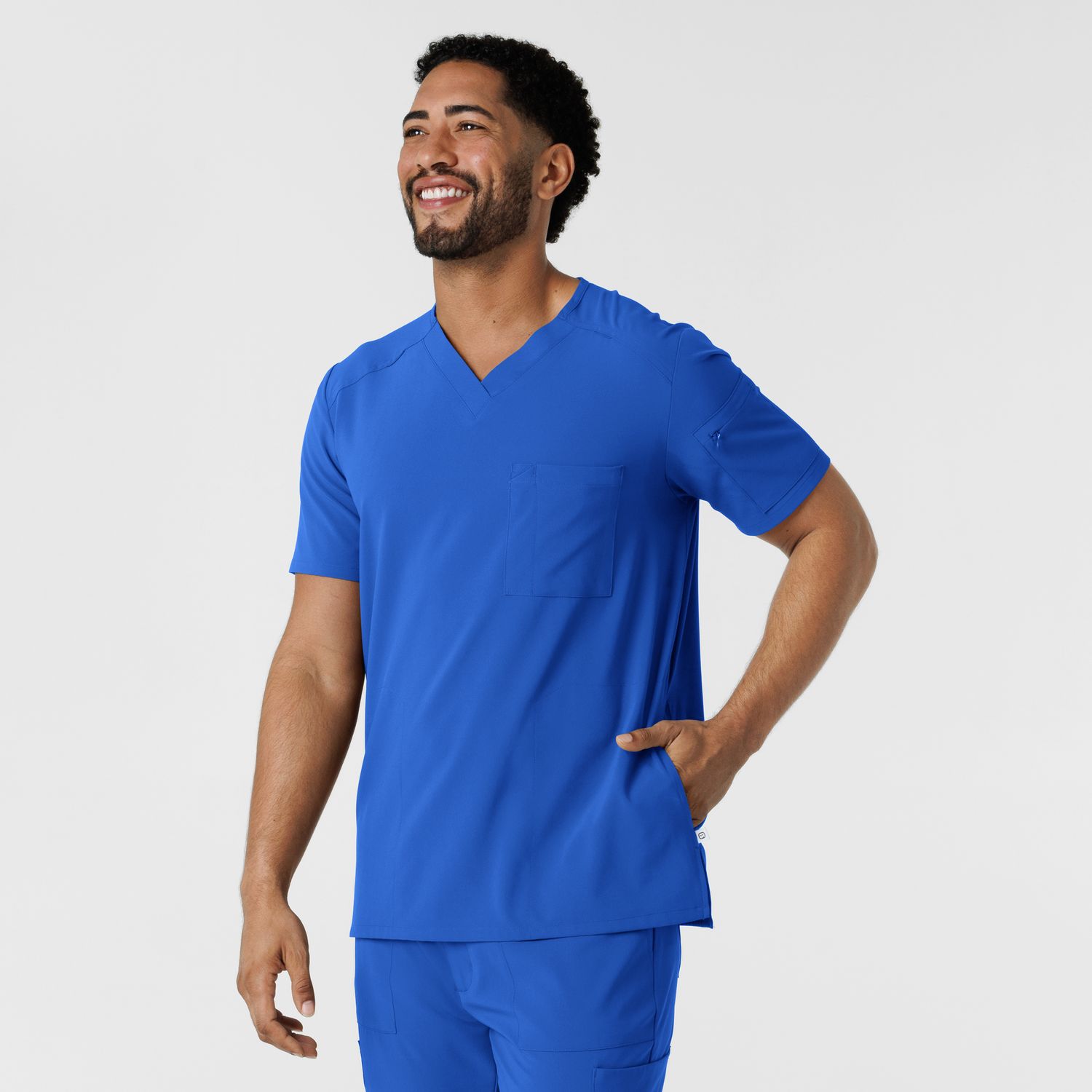Casacca uomo 6834 scollo a V royal blue NOVITA&#39; 2025