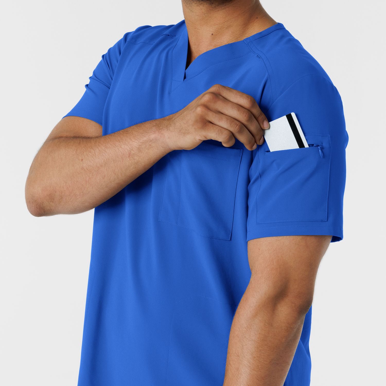 Casacca uomo 6834 scollo a V royal blue NOVITA&#39; 2025