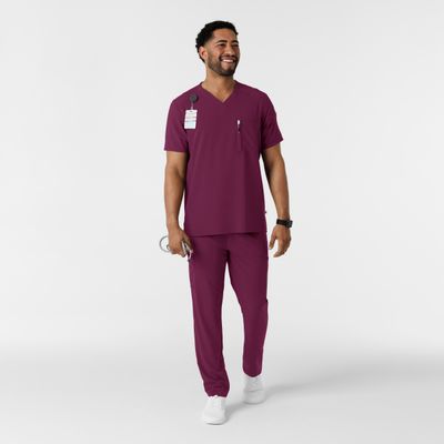 Casacca uomo 6834 scollo a V wine