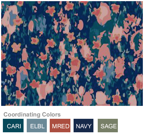 Casacca donna 6657 scollo a V FLOWER SHOWER