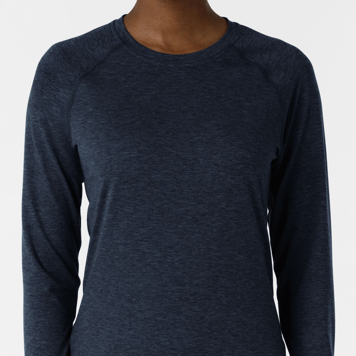 Maglia Setosa manica lunga con finestra navy heather