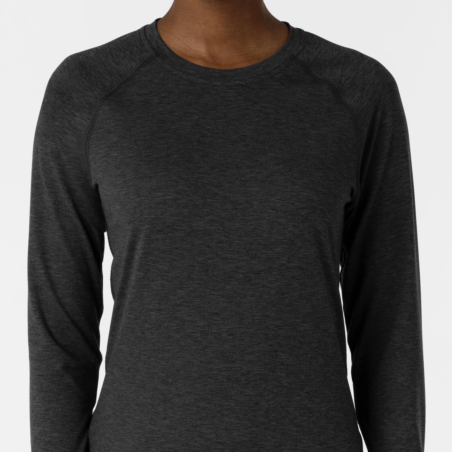 Maglia Setosa manica lunga con finestra pewter heather