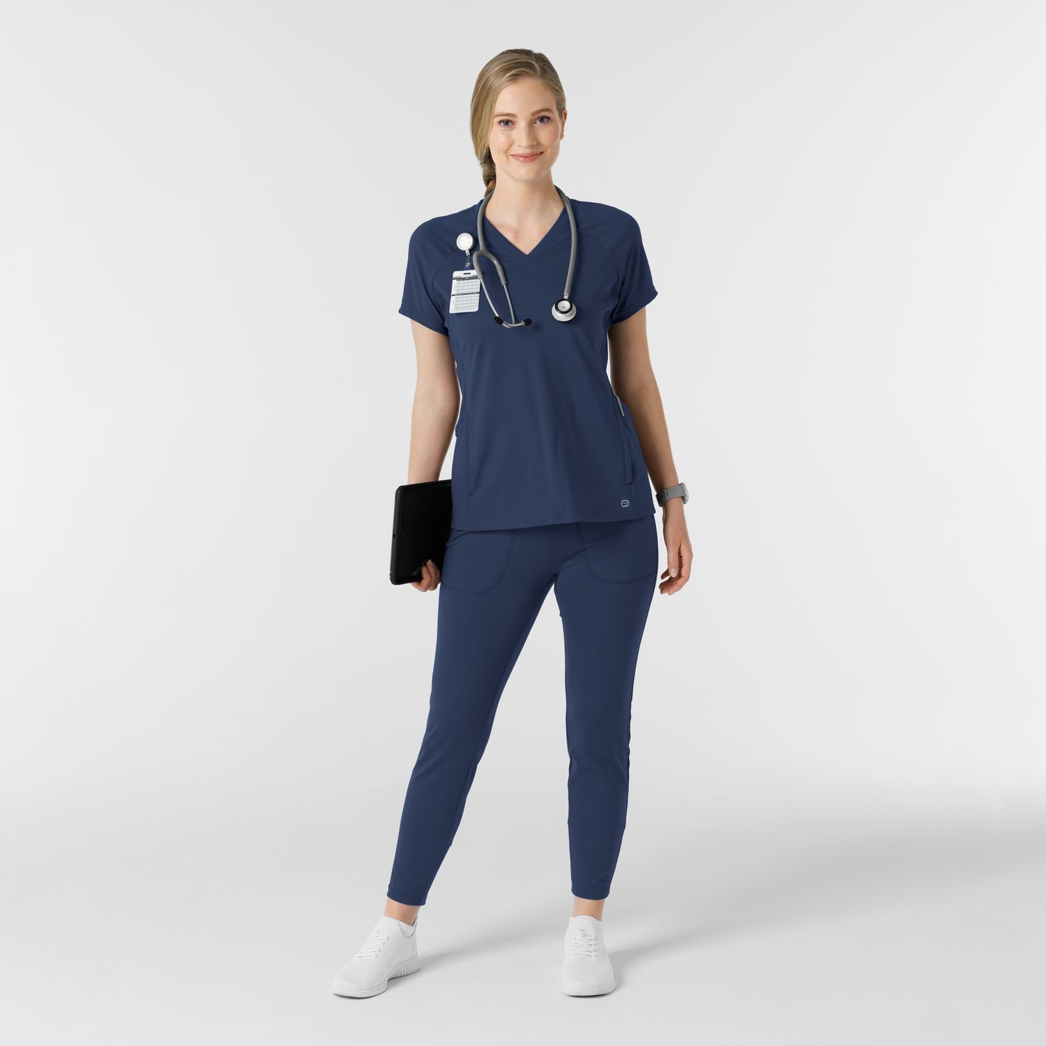 Pantalone donna 5259 slim navy blue